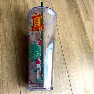 💖✨LAST ONE✨💚 Starbucks Disney 4 Parks 24oz Venti Tumbler w/Straw
